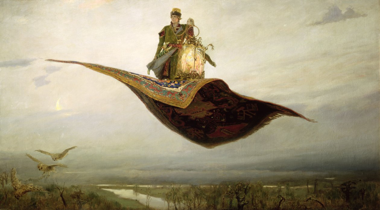 السجادة السحرية ، 1880 بواسطة Apollinari Mikhailovich Vasnetsov