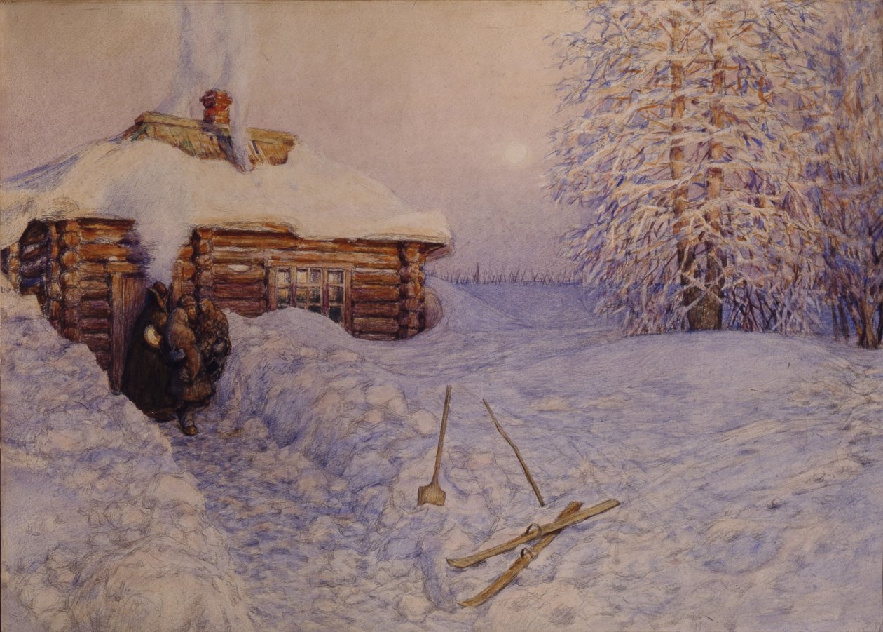 بانيا في الشتاء ، 1919 بواسطة Apollinari Mikhailovich Vasnetsov