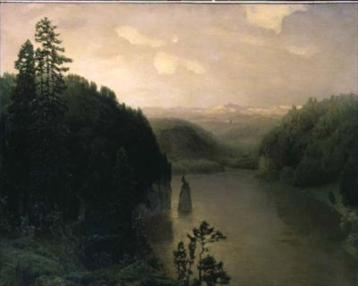 بحيرة جورنوي في جبال الأورال بواسطة Apollinari Mikhailovich Vasnetsov