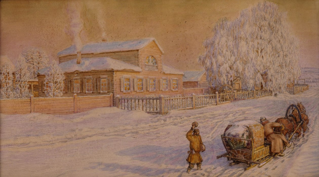 بيتنا في ريابوفو ، 1918-1919 بواسطة Apollinari Mikhailovich Vasnetsov