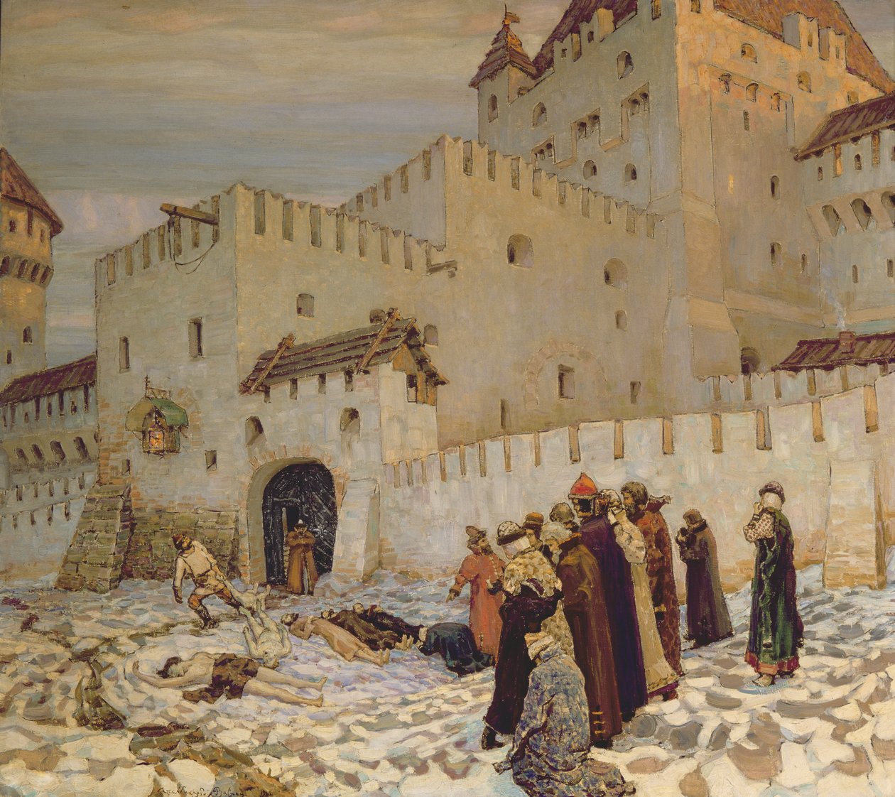 ساحة القتل (إعادة إعمار موسكو القديمة) بواسطة Apollinari Mikhailovich Vasnetsov