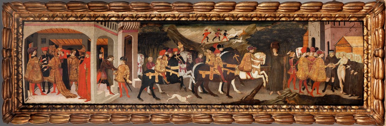 قصة جريسيلدا ، ج. 1440. بواسطة Apollonio di Giovanni di Tommaso