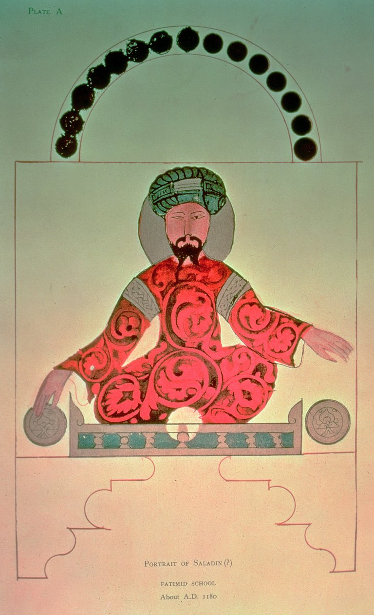 صورة صلاح الدين الأيوبي (1138-1193) بواسطة المدرسة العربية