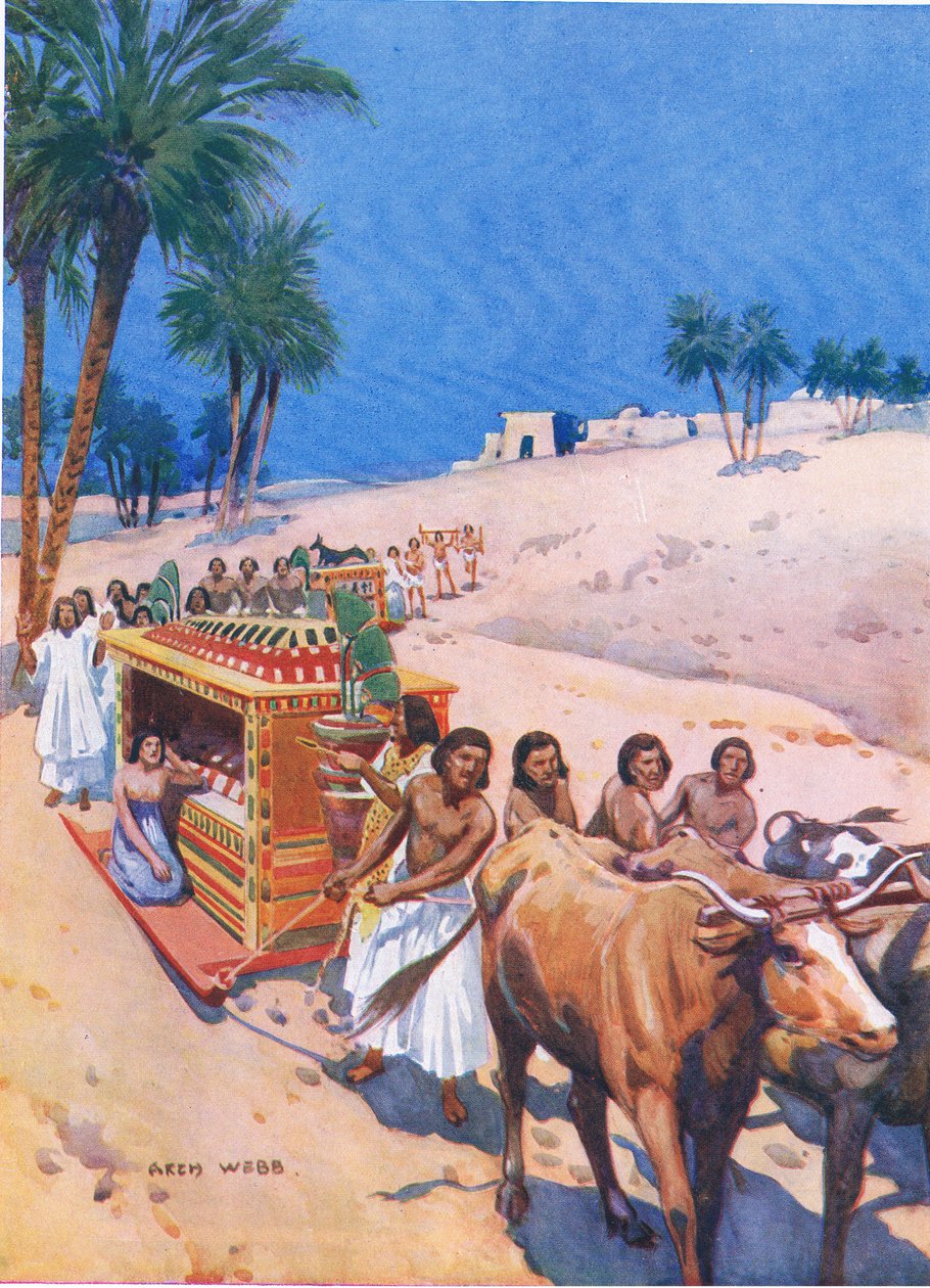 موكب جنازة في مصر القديمة ، 1925 بواسطة أرشيبالد ويب