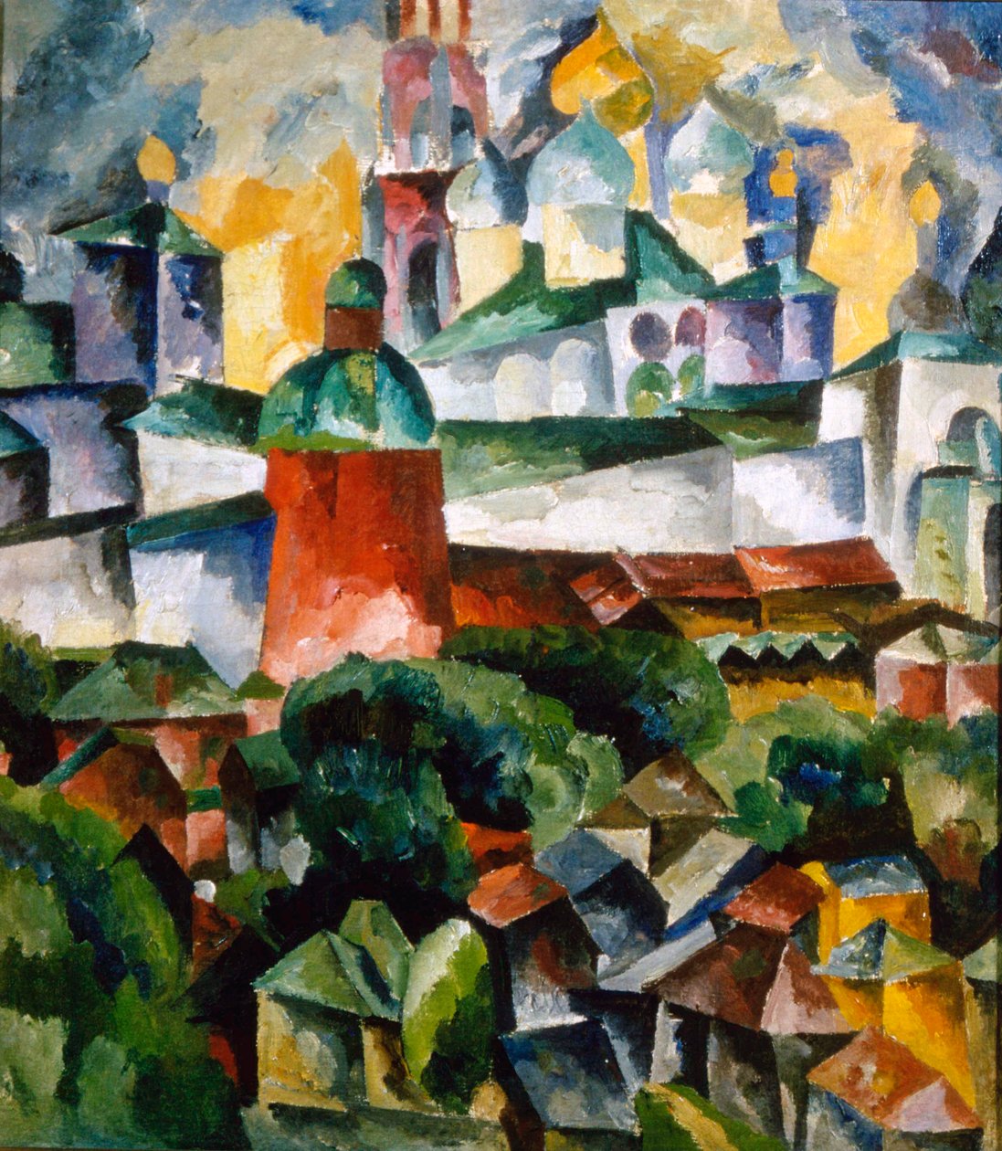 منظر طبيعي بدير الثالوث - سرجيوس - 1920. بواسطة أريستارخ لينتولوف