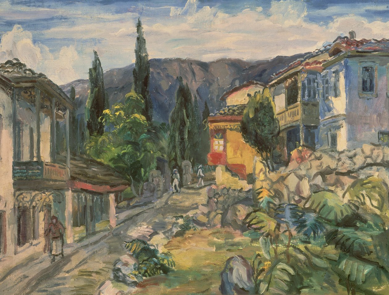 شارع تتار في يالطا ، 1932 بواسطة أريستارخ فاسيليفيتش لينتولوف
