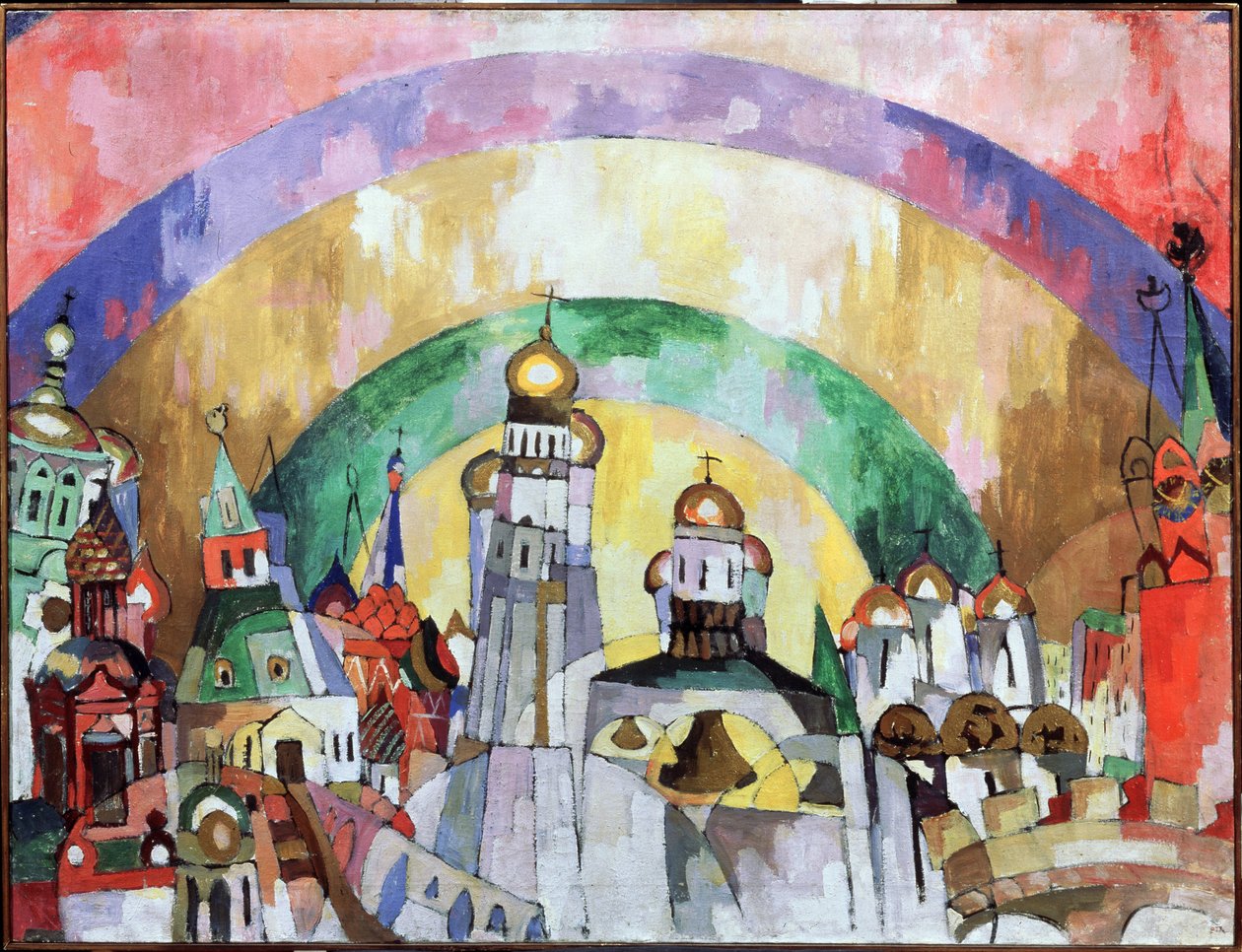 سماء ، ديكور موسكو. (شركة. ديكور موسكو). لوحة أريستارخ فاسيليفيتش لينتولوف (لينتولوف) (1882-1943) ، زيت على قماش بواسطة أريستارخ فاسيليفيتش لينتولوف