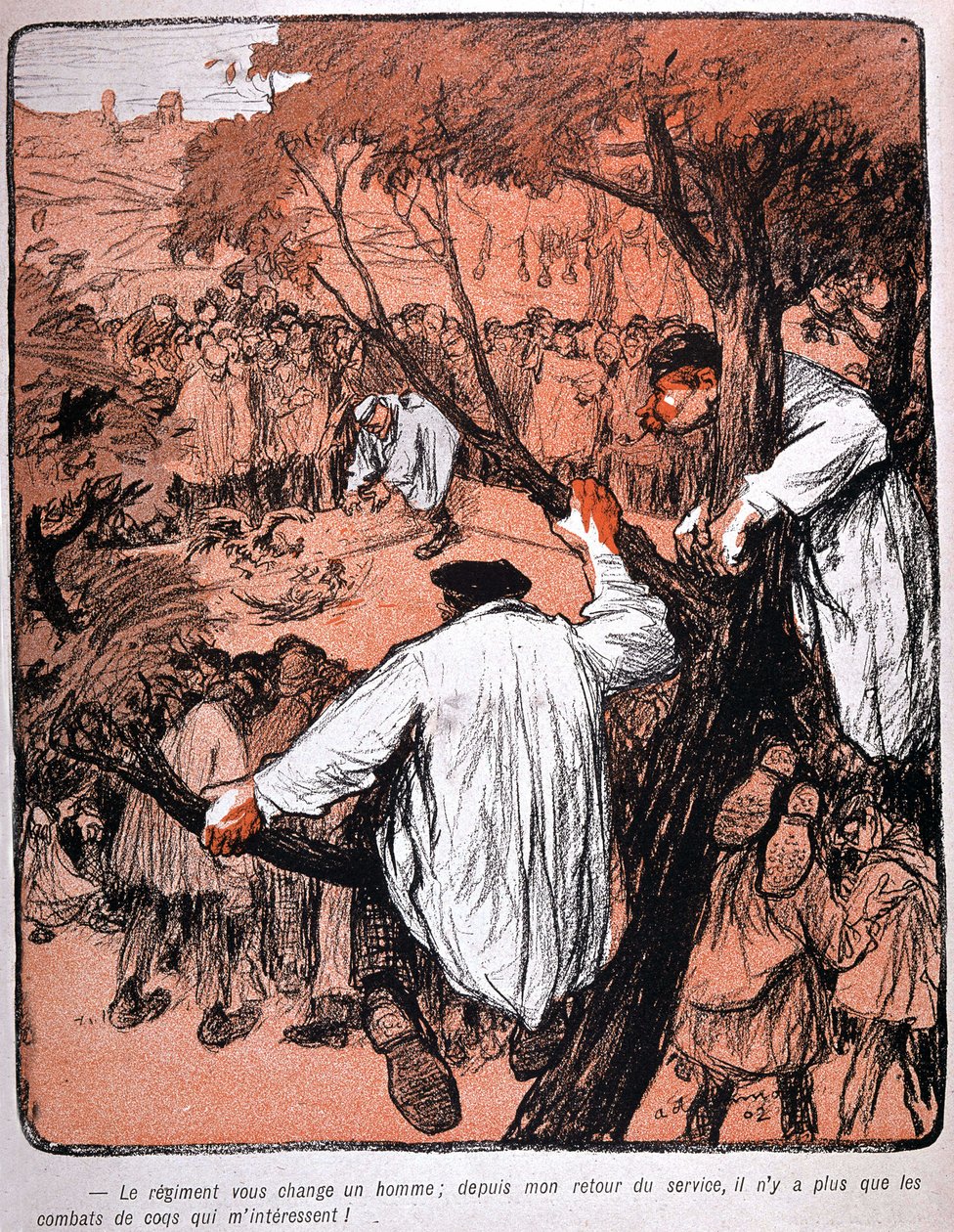 معركة كوكتيل في شمال فرنسا بواسطة Delannoy - في "" L'plate au beurre "" رقم 134 ، du 24/10/1903 بواسطة أريستيد ديلانوي