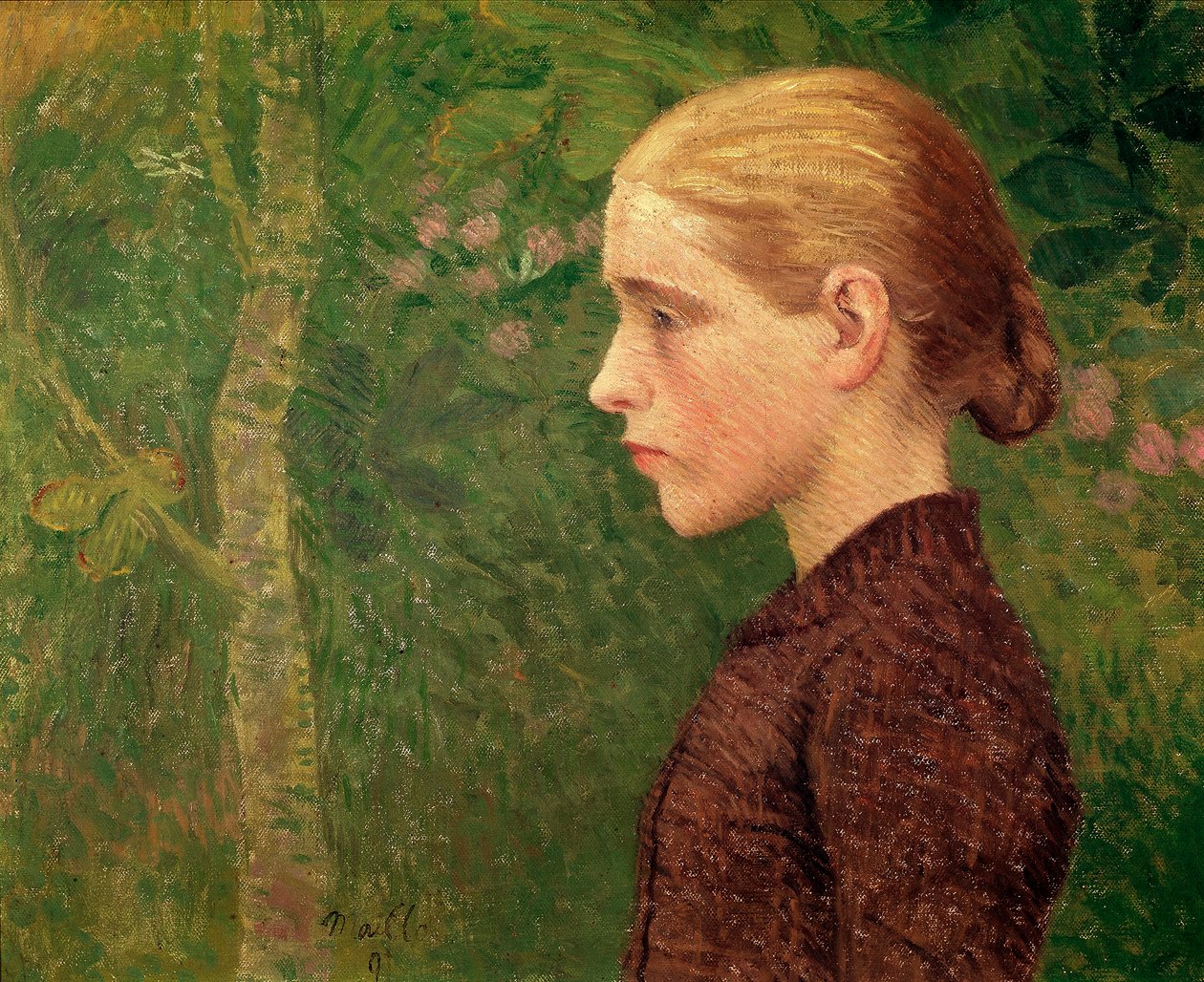 تمثال نصفي للرسم الفلاحي الشاب لأريستيد مايول (1861-1944) 1891 صن. 46x55 سم ريمس ، متحف الفنون الجميلة بواسطة أريستيد مايول