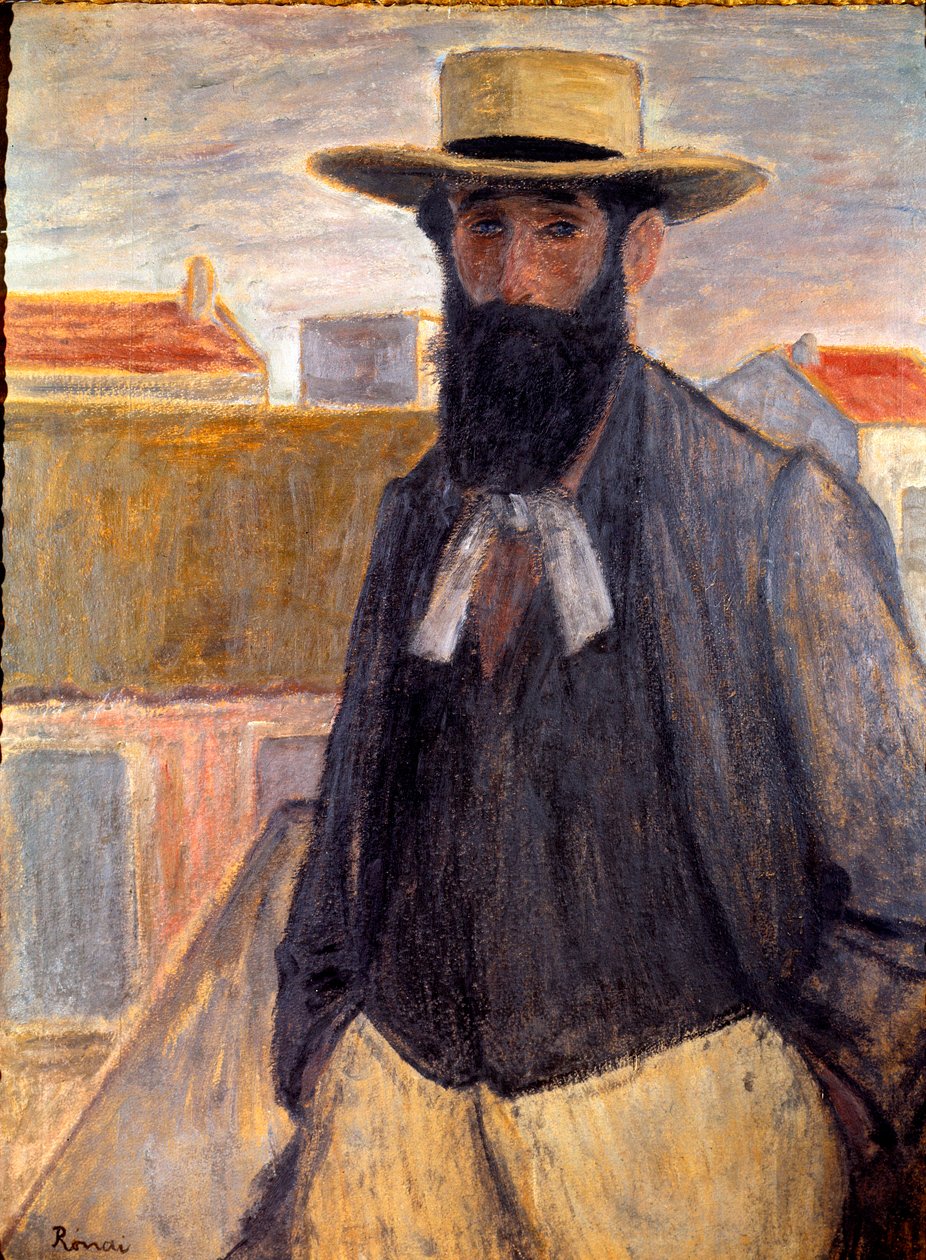 Portrait of Aristide Maillol (1861-1944). Painting by Jozsef Rippl Ronai (1861-1927) بواسطة أريستيد مايول