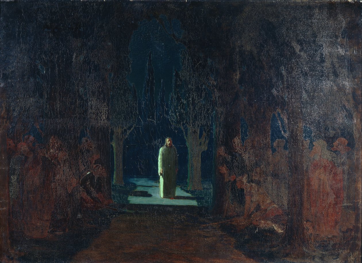 المسيح في بستان الجثسيماني بواسطة Arkhip Ivanovich Kuindzhi