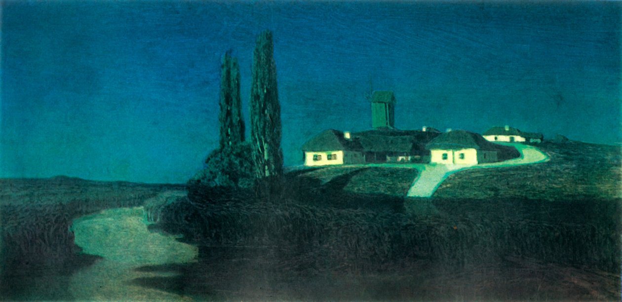 ليلة في أوكرانيا ، 1876 ، 1965. بواسطة Arkhip Ivanovich Kuindzhi