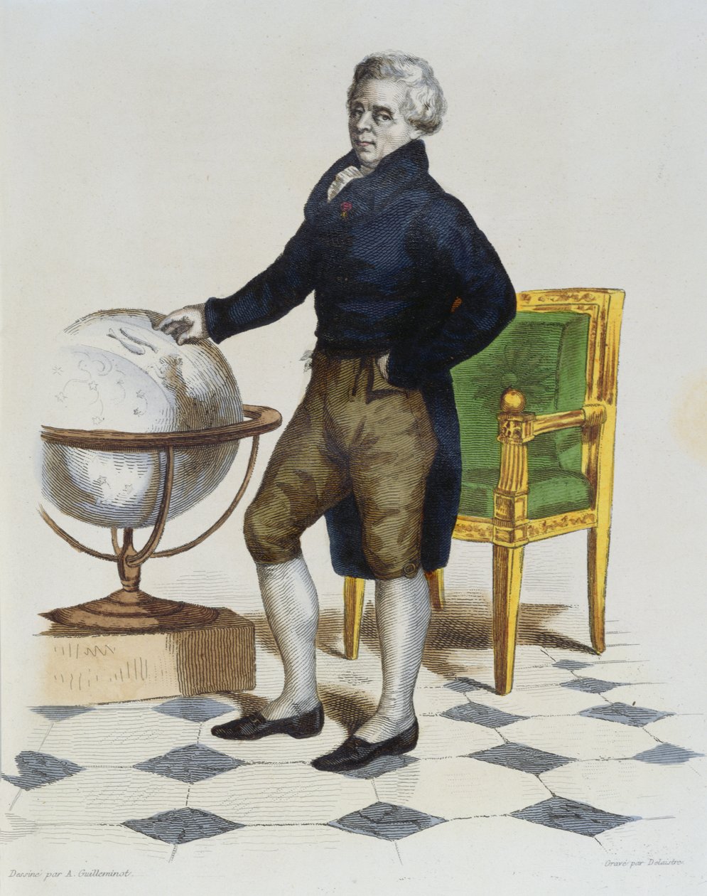 بيير سيمون (1747-1825) ماركيز دي لابلاس ، نقش ديلايستر بواسطة أرماند جيليمينوت