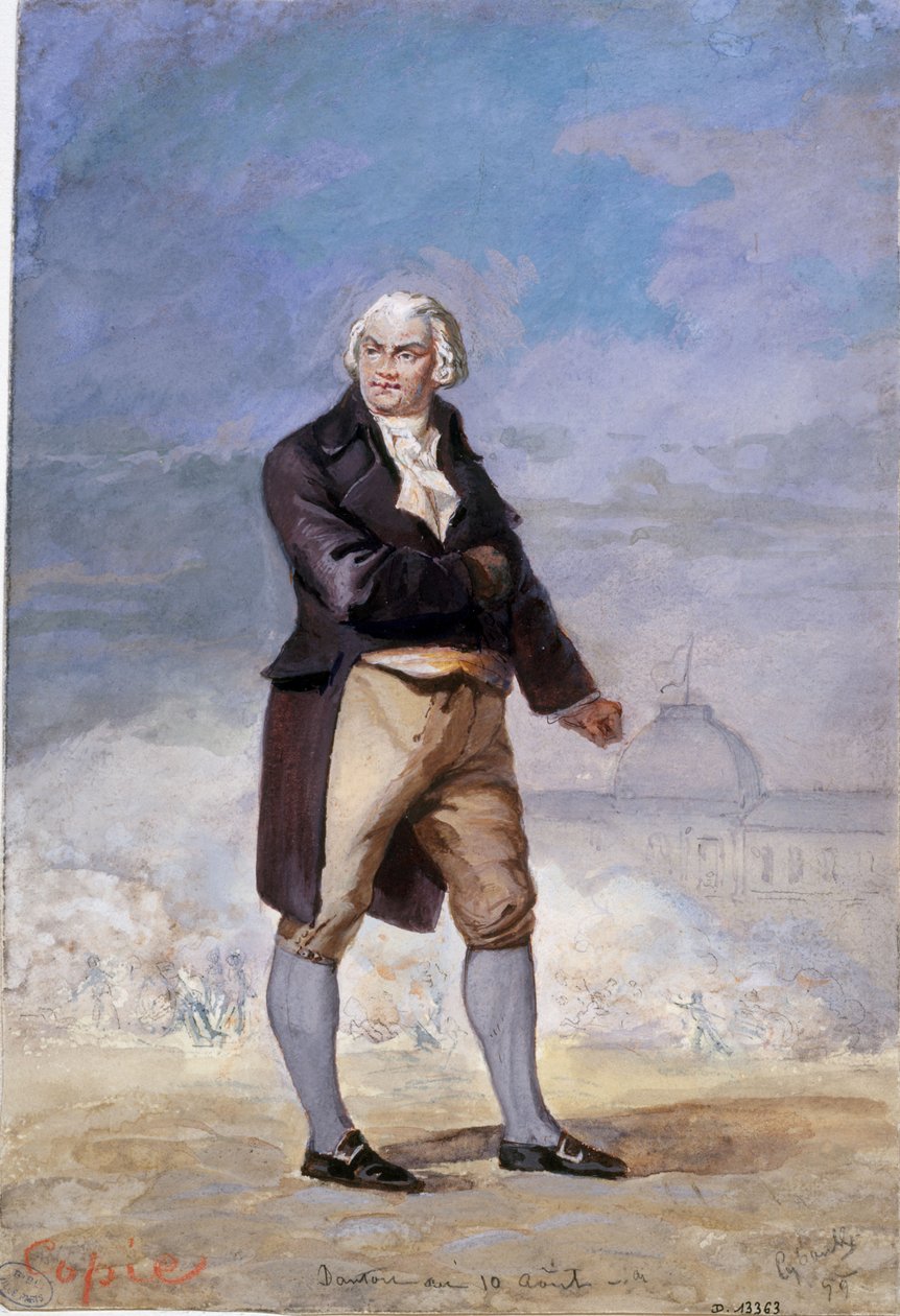 صورة لجورج جاك دانتون 1759-1794 ، 1879. بواسطة أرماند سيبول