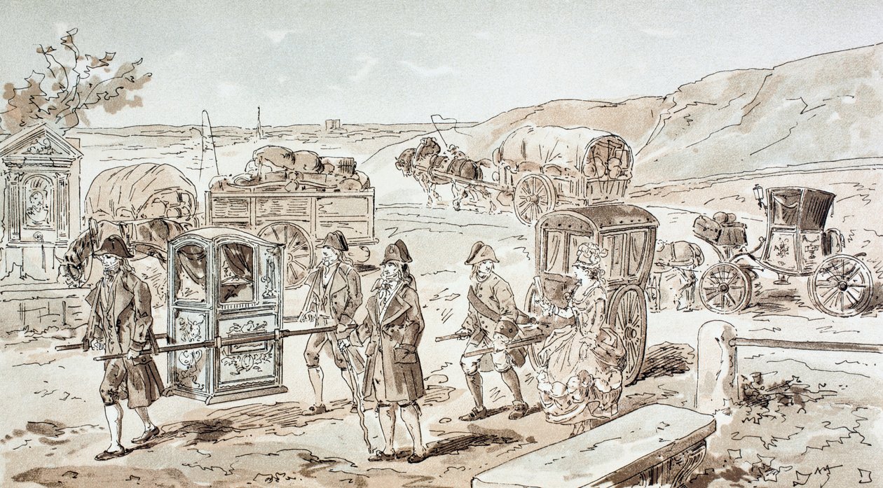 أمثلة على وسائل النقل في القرن الثامن عشر ، 1886 بواسطة أرماند جان هاينز