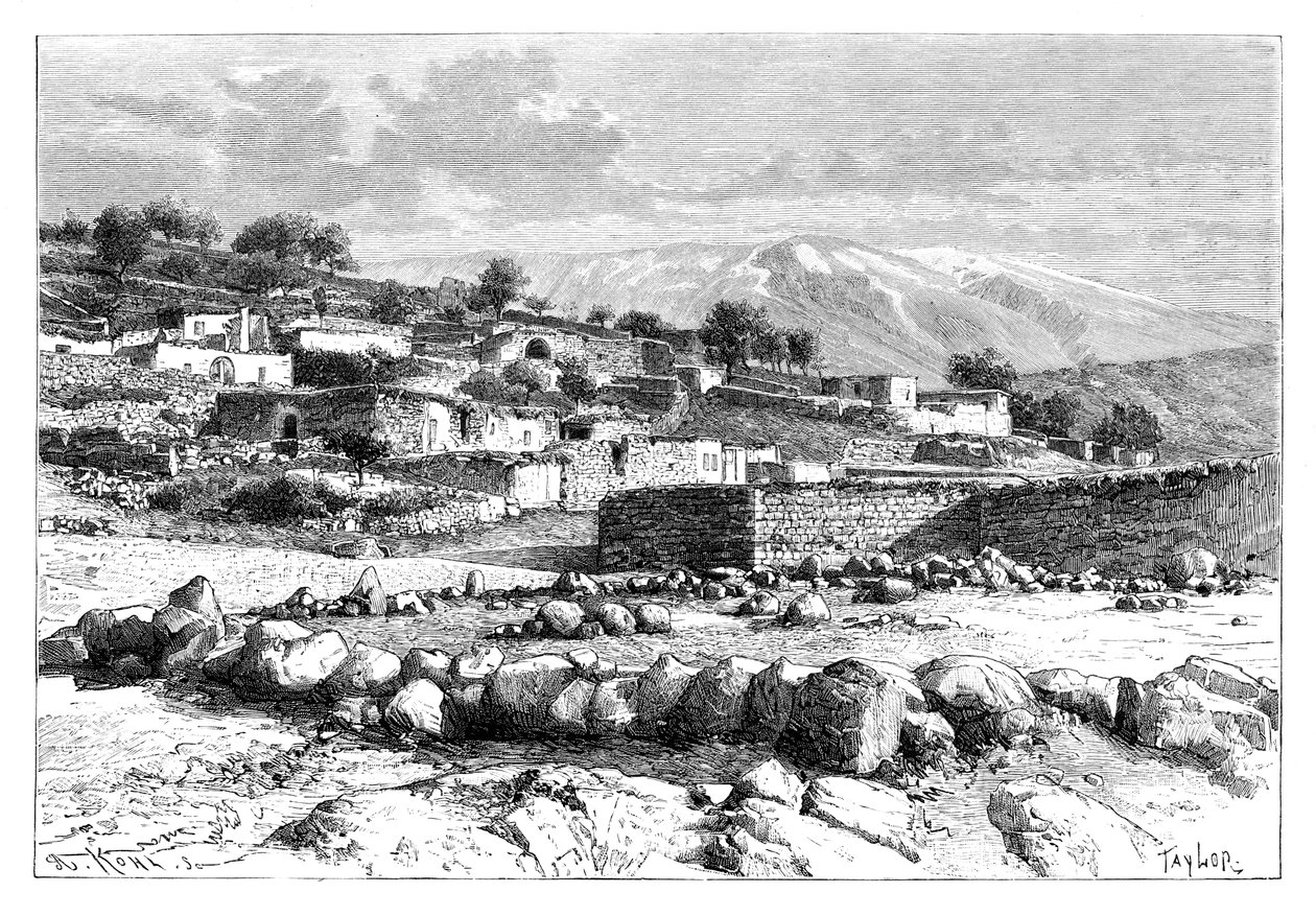 جبل الشيخ ، سوريا ، 1895. بواسطة أرماند كول