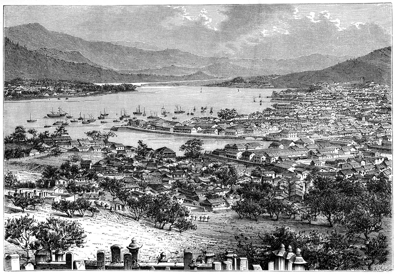 ناغازاكي ، اليابان ، 1895. بواسطة أرماند كول