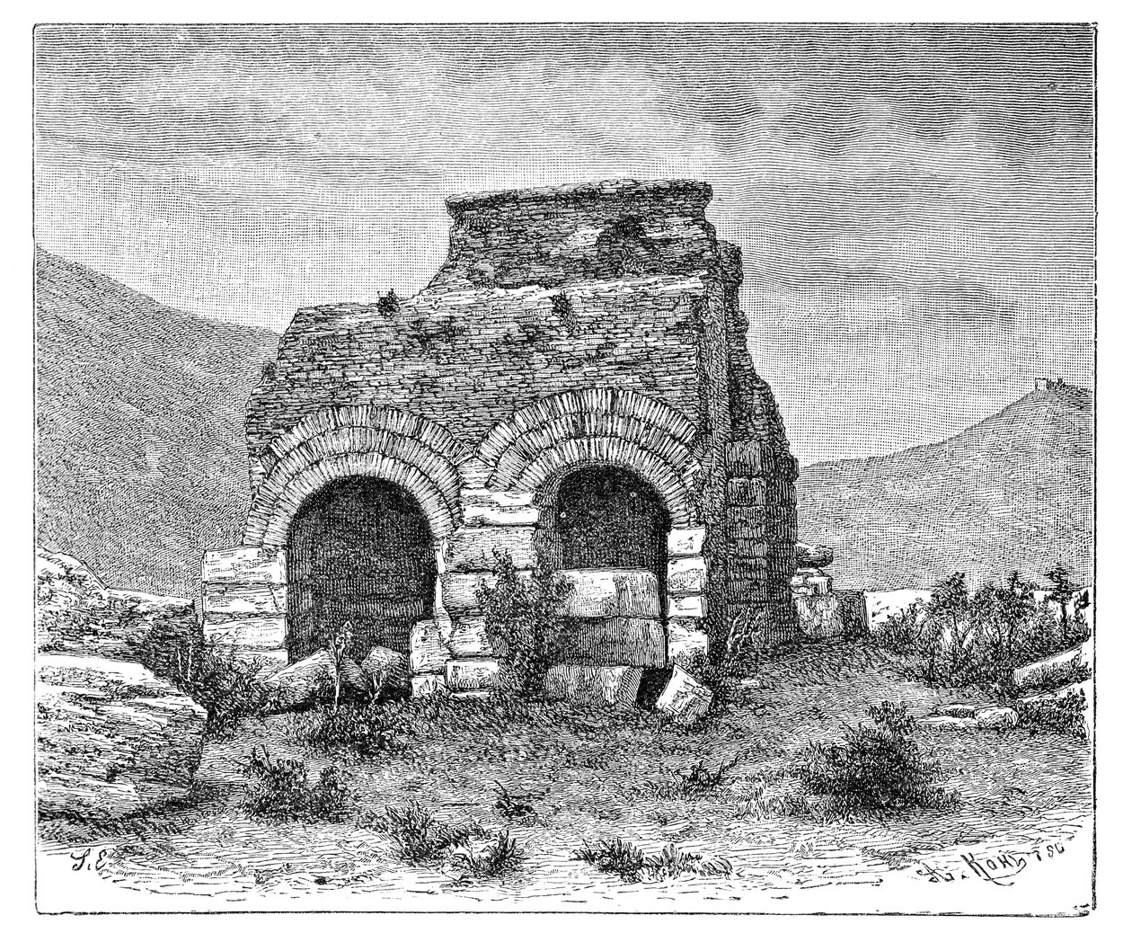 سجن القديس بولس ، أفسس ، تركيا ، 1895. بواسطة أرماند كول