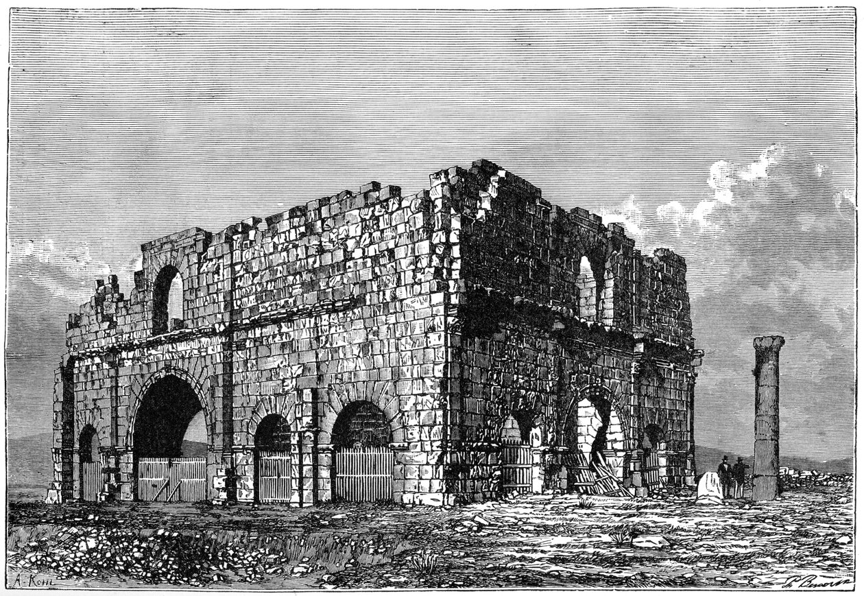 أنقاض البريتوريوم ، لامباسيس ، الجزائر ، c1890 بواسطة أرماند كول