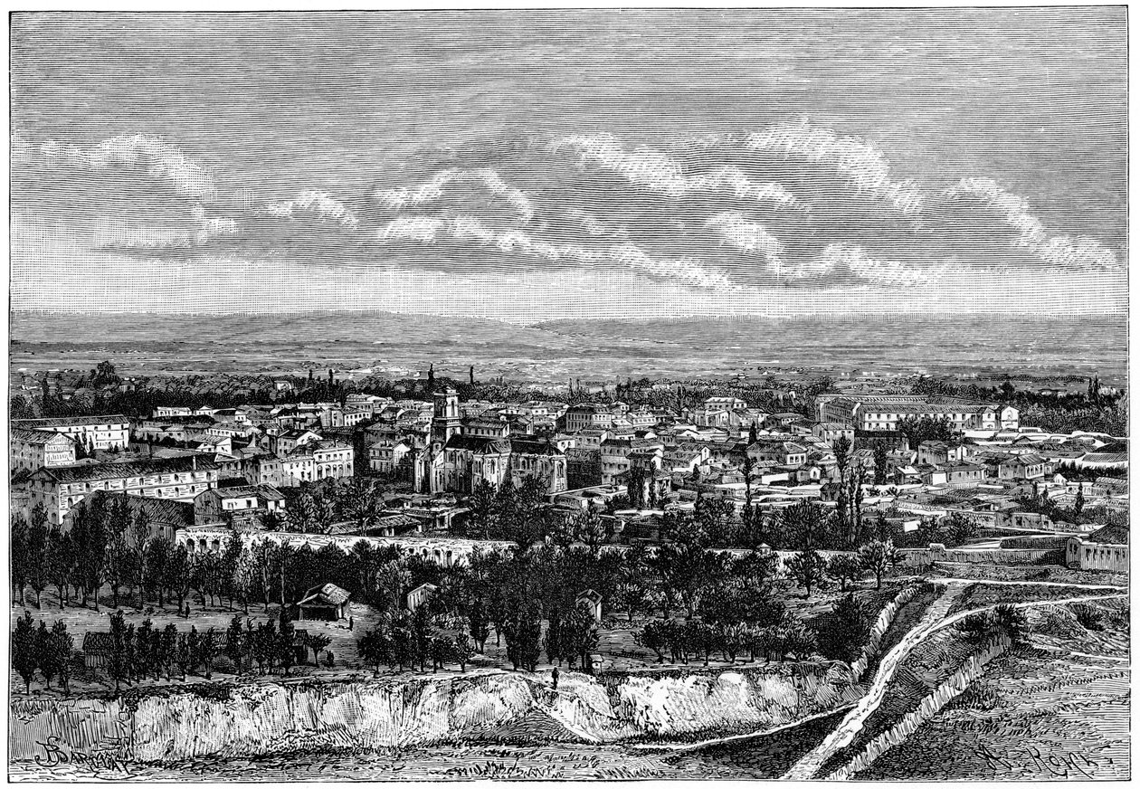 منظر البليدة ، الجزائر ، c1890 بواسطة أرماند كول