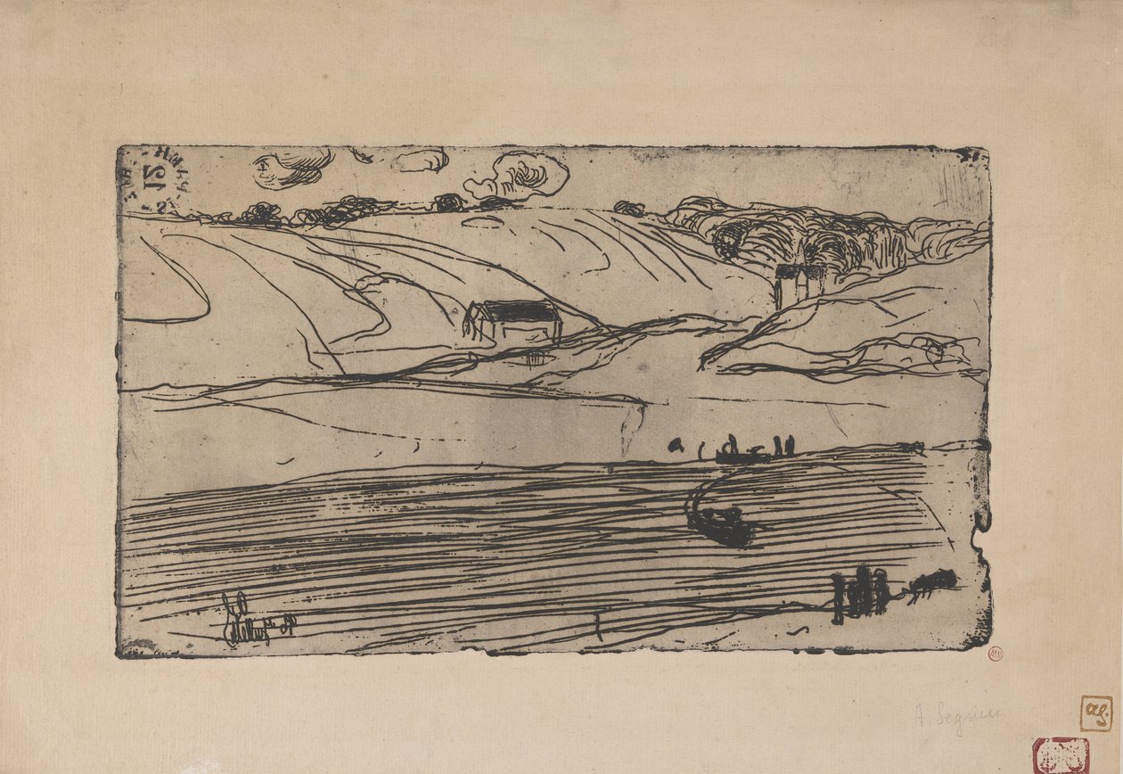 La Peche (صيد السمك) 1893 (الحفر والروليت) بواسطة أرماند سيجين
