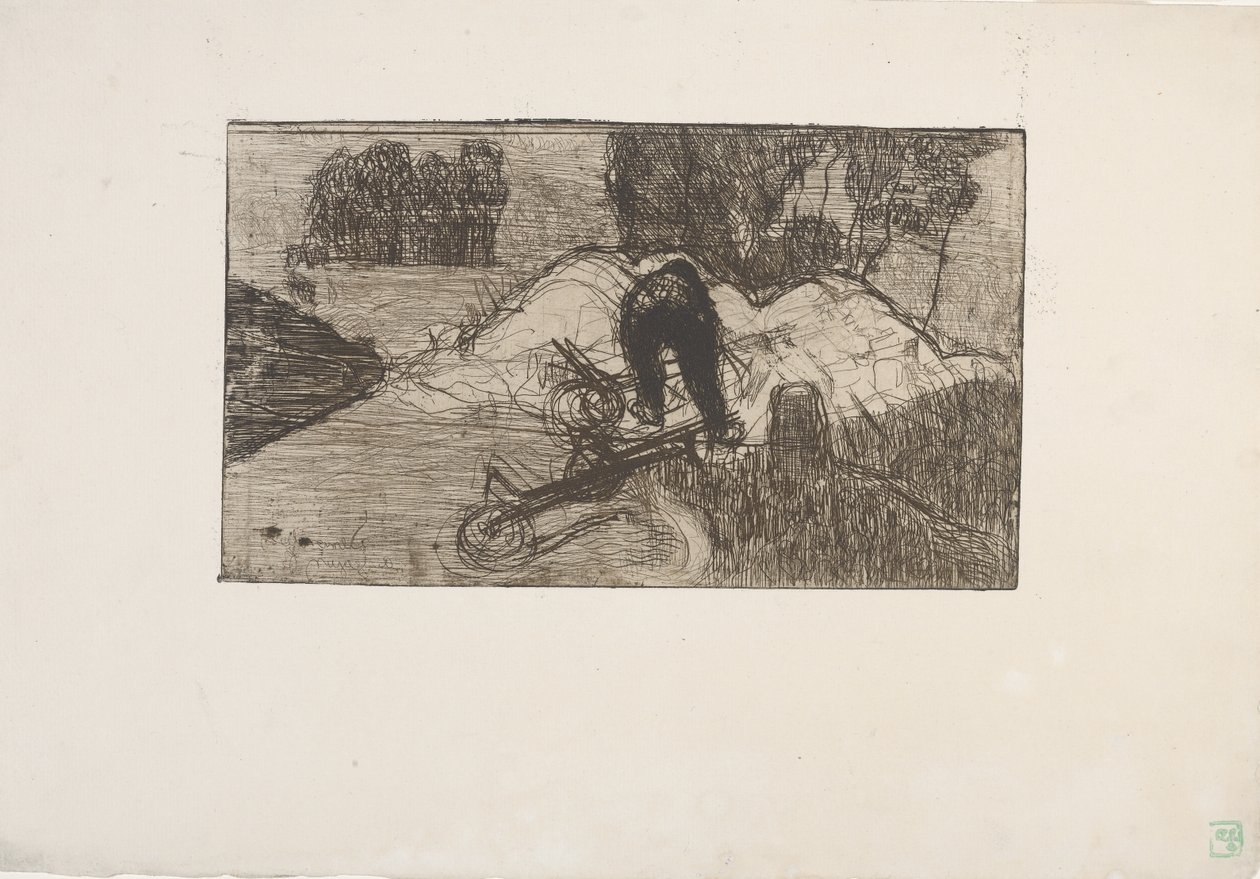 لو ديبارديور (ستيفادور) 1893 (حفر) بواسطة أرماند سيجين