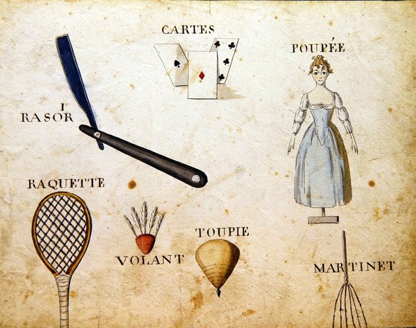 رسوم توضيحية من "كتاب الأبجدية الفرنسية لعام 1814" ، حانة. بواسطة تشارلز بلانت للفنون الجميلة بواسطة أرنود دي بوريجارد