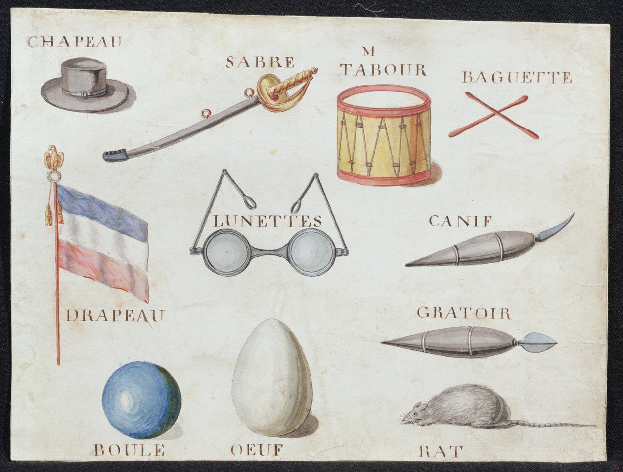 الرسوم التوضيحية من "كتاب الأبجدية الفرنسية لعام 1814" ، حانة. بقلم تشارلز بلانت للفنون الجميلة ، 1814 بواسطة أرنود دي بوريجارد