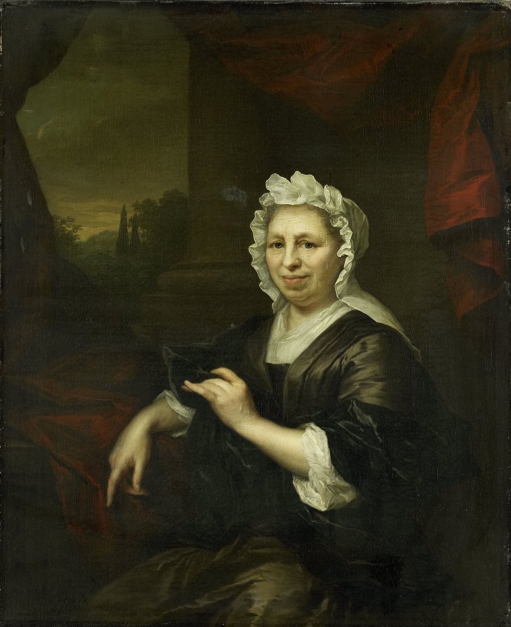 Brechje Hooft (1640-1721). أرملة هارمن فان دي بول بواسطة أرنولد بونين (منسوب إلى)