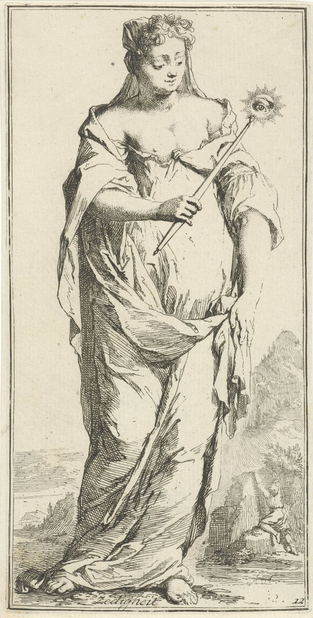 تجسيد الحياء الأخلاق (العنوان على الكائن) واحد وأربعون قطعة ، مختلفة Sinne Beelden (عنوان المسلسل) بواسطة أرنولد هوبراكن