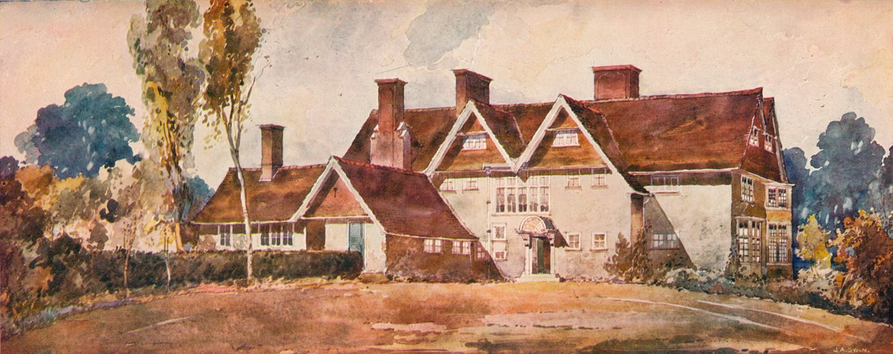 "House at Harrow Weald" ، حوالي عام 1900 بواسطة أرنولد ميتشل