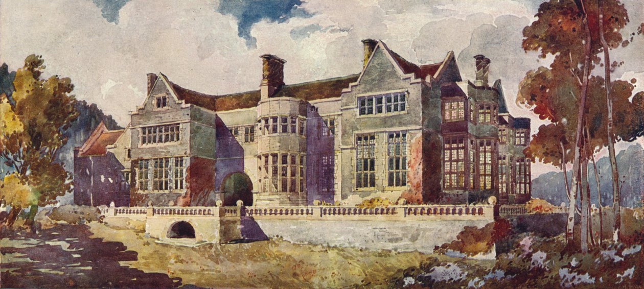 "Masycrugiau Manor، Carmarthenshire"، c1900، 1905 بواسطة أرنولد ميتشل