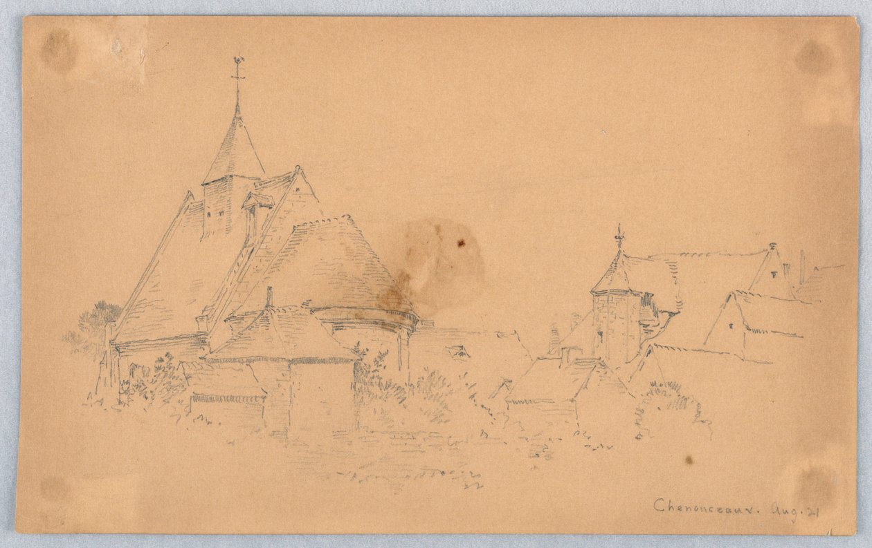 رسم تخطيطي لـ Chenonceaux بواسطة أرنولد ويليام برونر