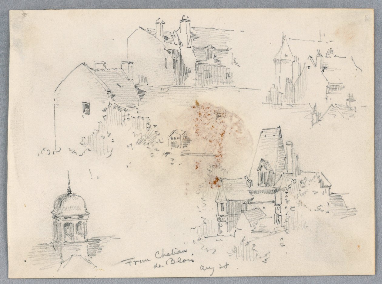 اسكتشات من Château de Blois بواسطة أرنولد ويليام برونر