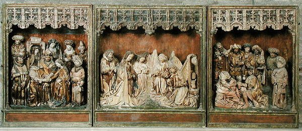 مذبح من كالكار ، الراين السفلى ، c.1483 (خشب متعدد الألوان) بواسطة Arnt von Zwolle