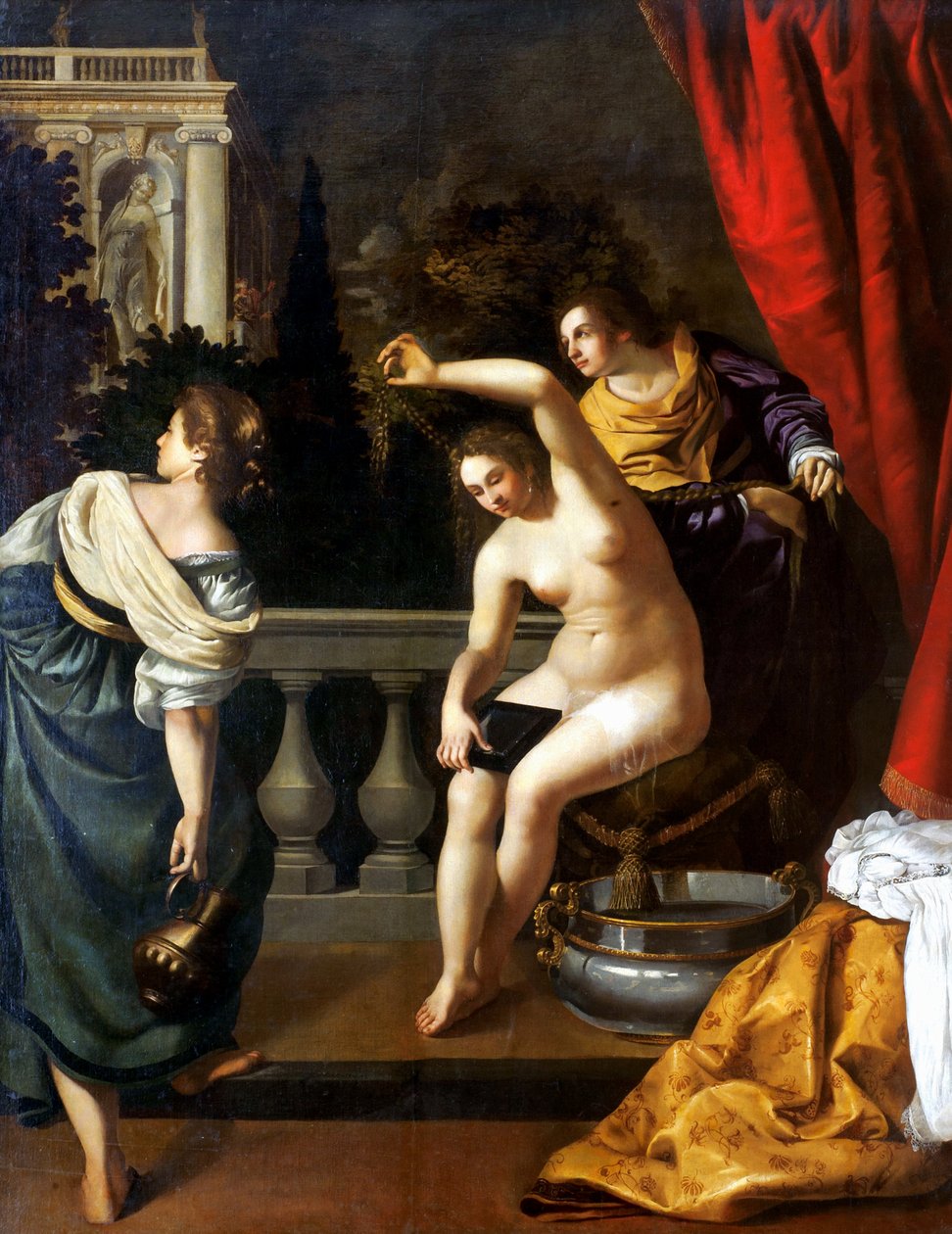 بثشبع في حمامها بواسطة الأرطماسيا Gentileschi