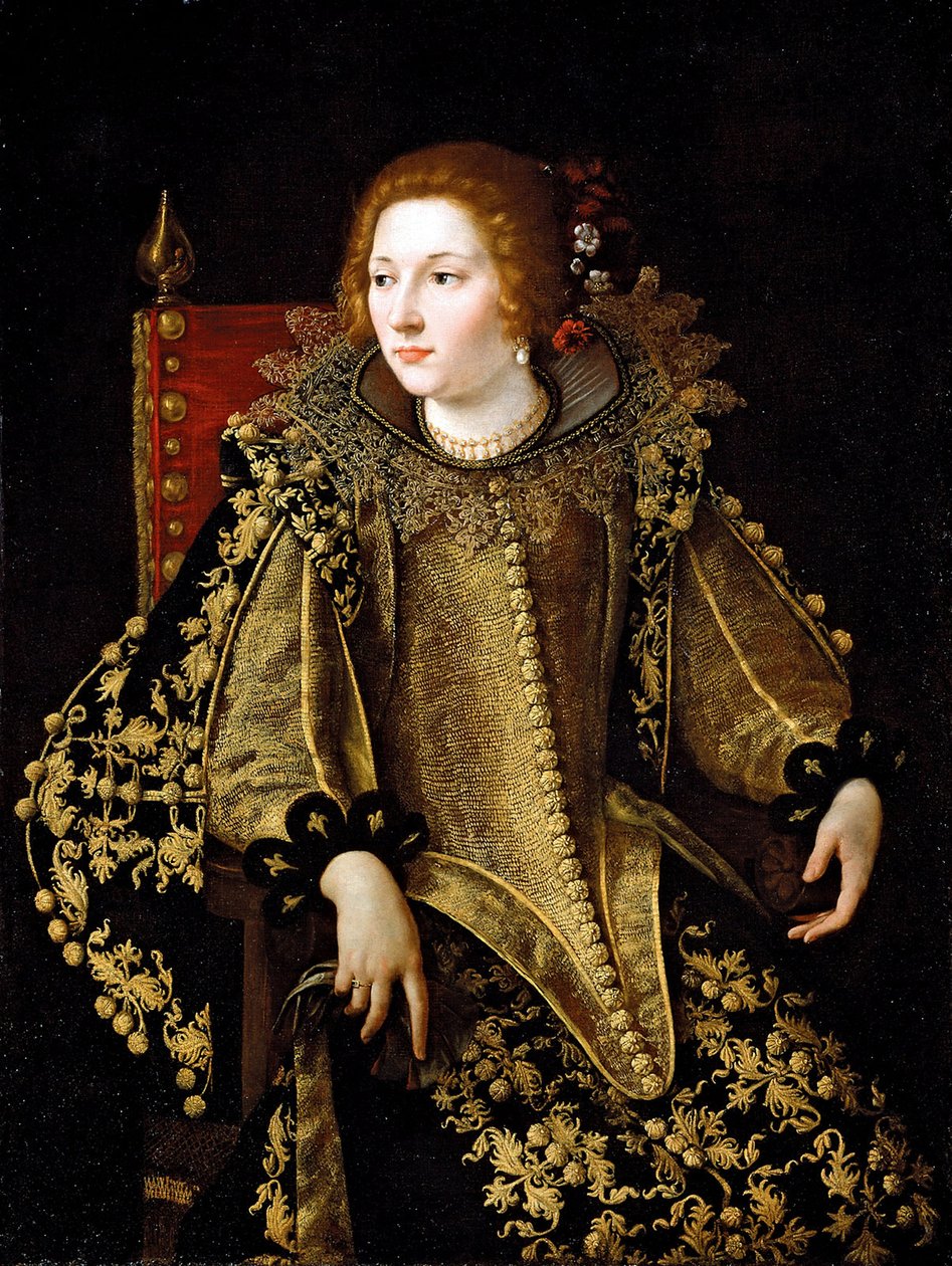 صورة لسيدة جالسة (ربما كاترينا سافيلي) c.1620 بواسطة الأرطماسيا Gentileschi
