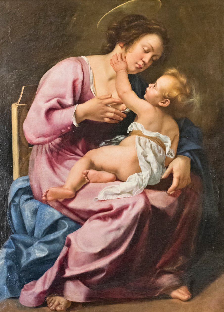 مادونا ترضع الطفل يسوع بواسطة الأرطماسيا Gentileschi
