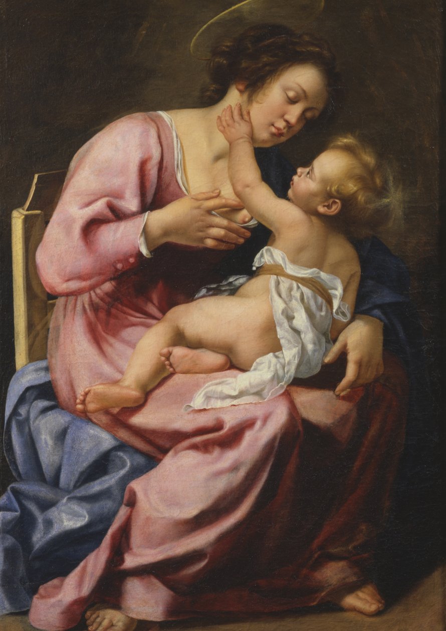 Madonna nursing the Child بواسطة الأرطماسيا Gentileschi