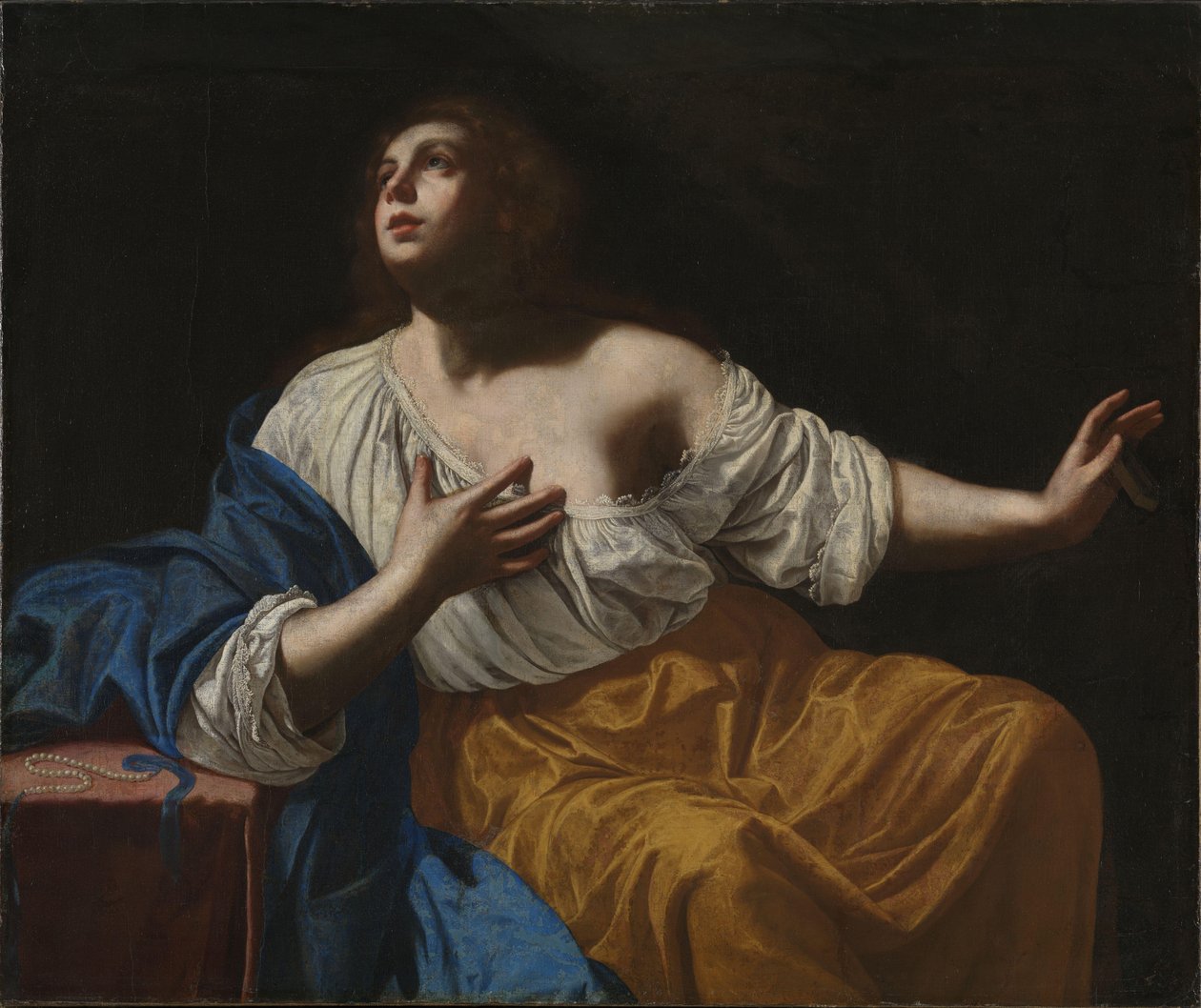 نائبة مريم المجدلية ، حوالي 1640 (زيت على قماش) بواسطة الأرطماسيا Gentileschi