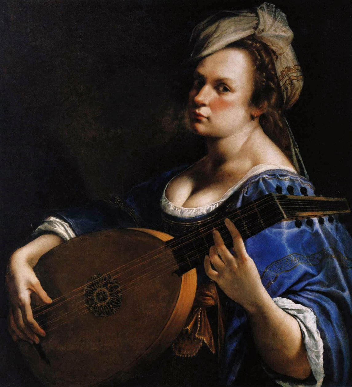 صورة الذات كلاعب العود ، c.1615-18 بواسطة الأرطماسيا Gentileschi
