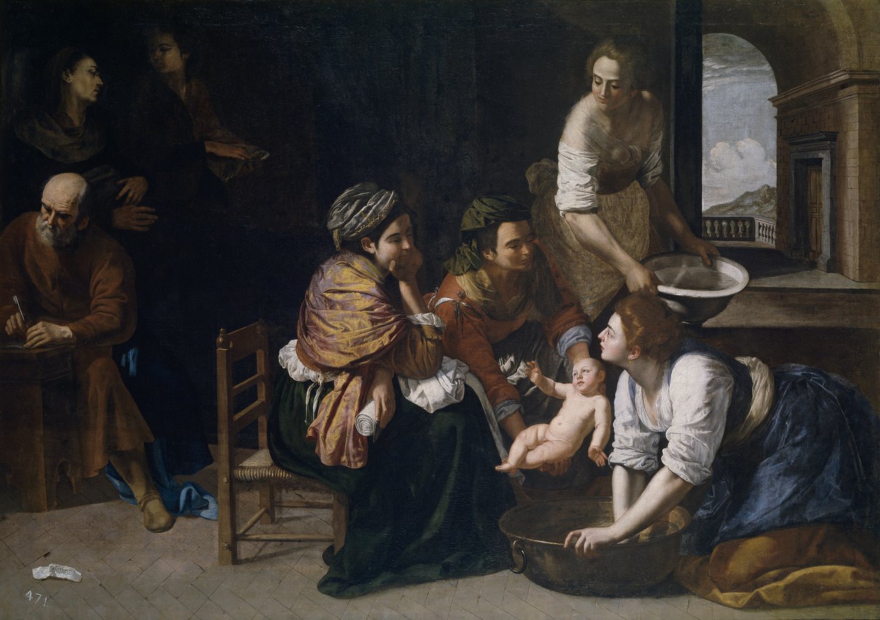 ولادة القديس يوحنا المعمدان بواسطة الأرطماسيا Gentileschi