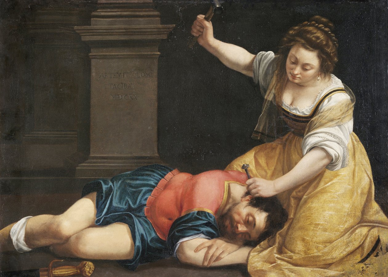 يائيل قتل سيسرا - ياعيل وسيسرا بواسطة Gentileschi ، Artemisia (1598-1653) ، ج. 1620 - زيت على قماش ، 86x125 - متحف Szepmuveszeti ، بودابست بواسطة الأرطماسيا Gentileschi