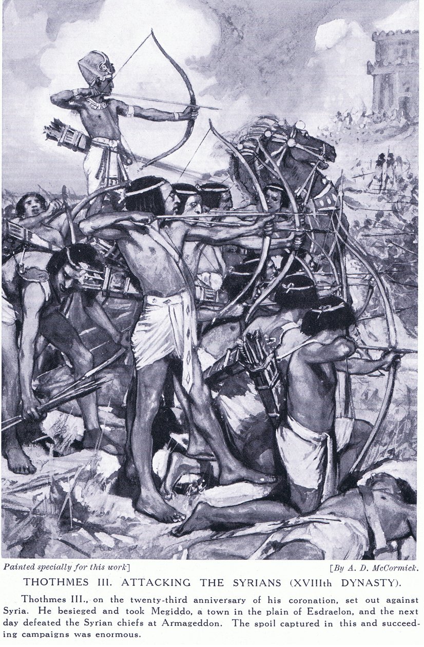 ثومثيس الثالث يهاجم السوريين (الأسرة الثامنة عشرة) ، حوالي 1920 بواسطة آرثر ديفيد ماكورميك