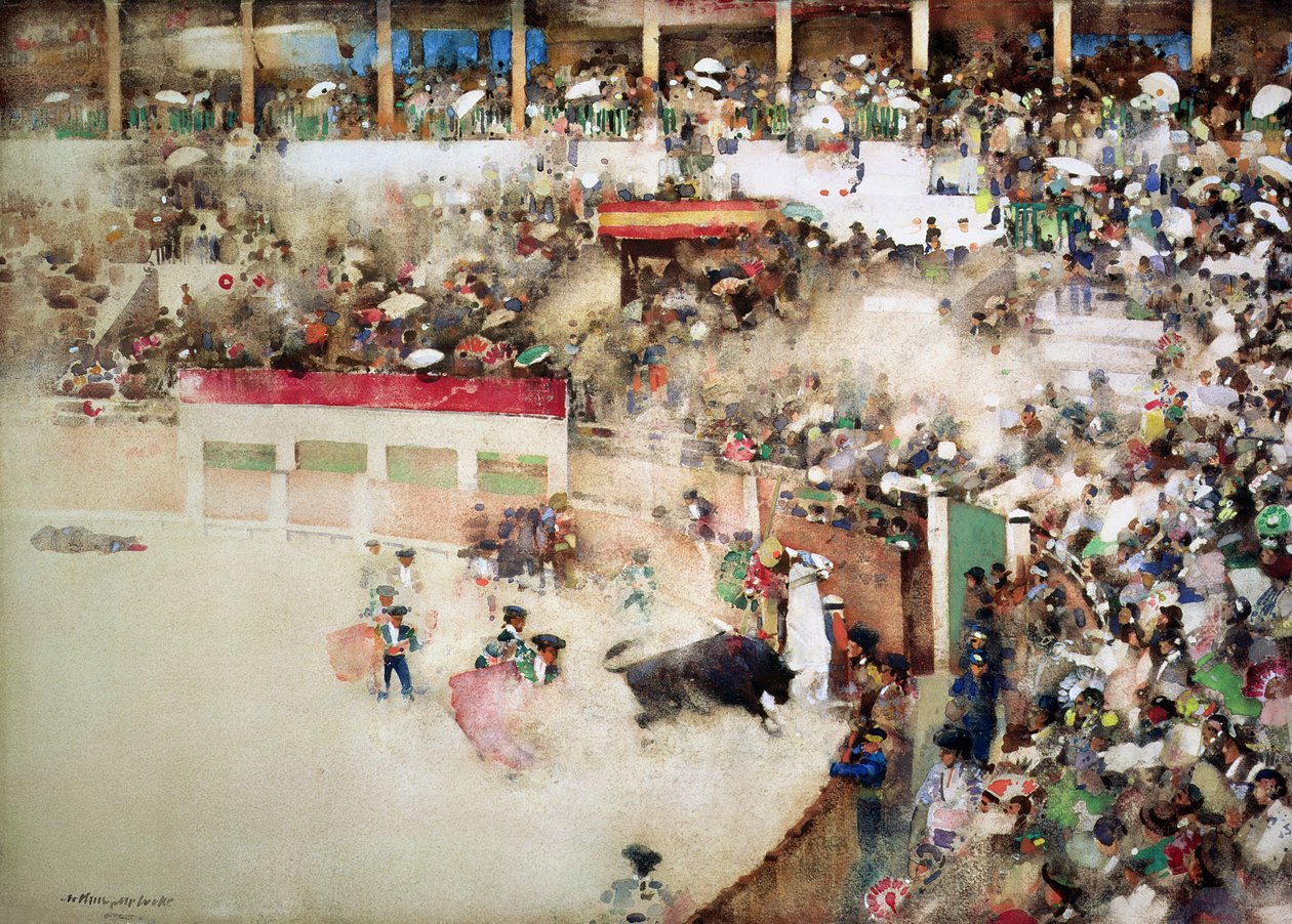 معركة الثور الصغير. برافو تورو ، إشبيلية ، 1894 بواسطة آرثر ميلفيل