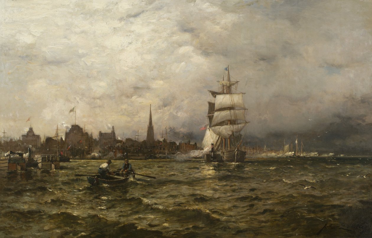 يوم أبريل ، نيويورك ، 1881 بواسطة آرثر كوارتلي
