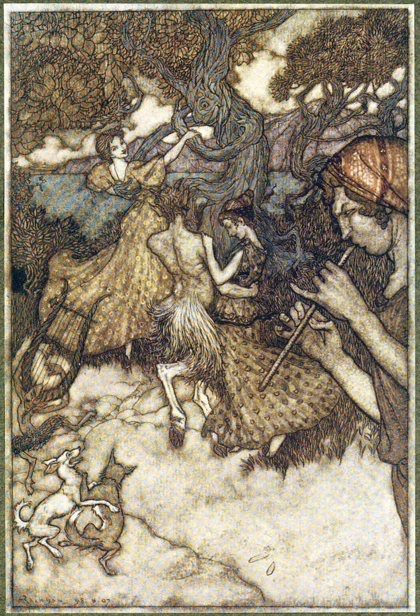 إذا أنتج Orpheus لأول مرة الفالس. ، من The Ingoldsby Legends ، حانة. 1907 بواسطة آرثر راكهام