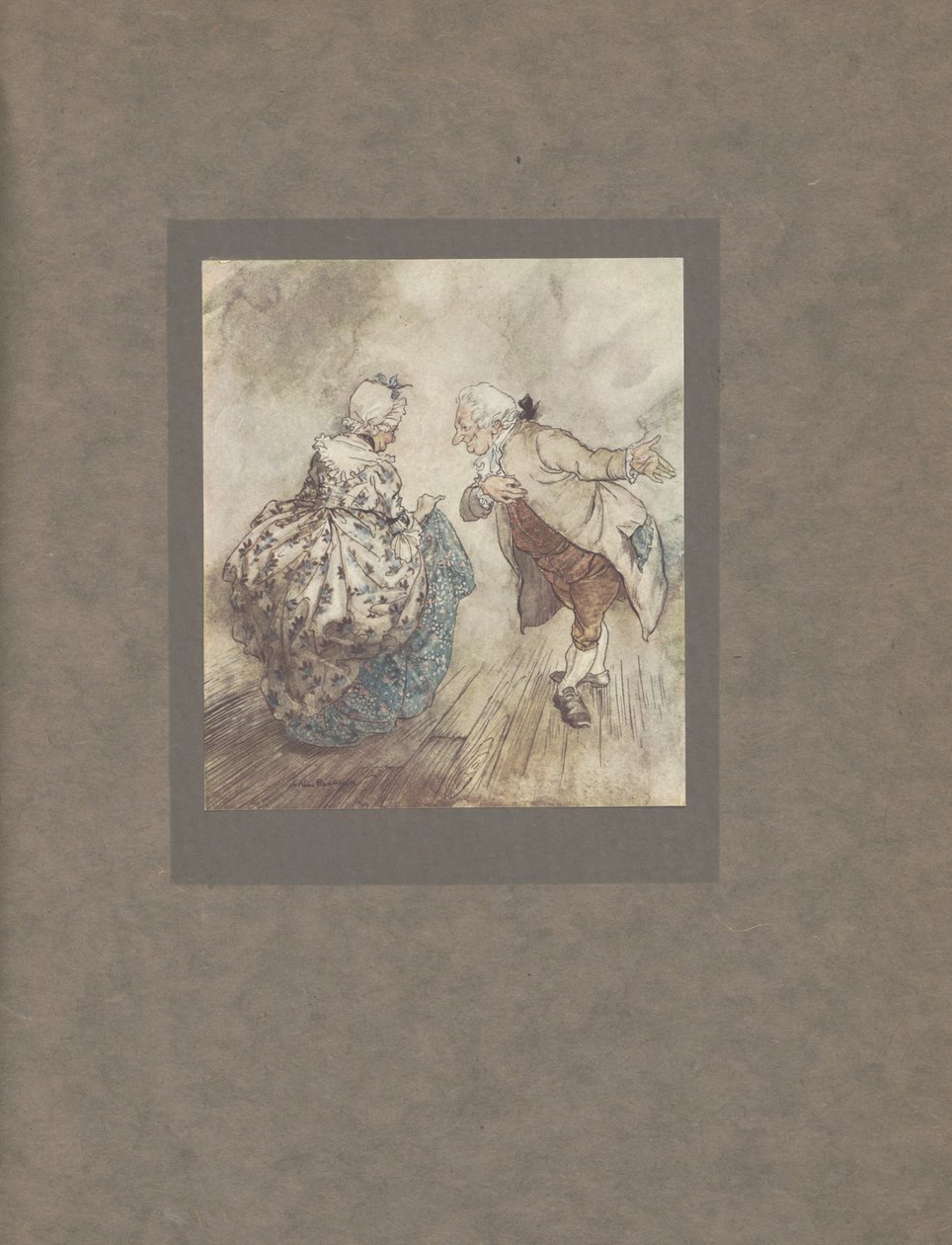 "ثم تبرز Fezziwig القديمة للرقص مع السيدة Fezziwig" ، 1915 بواسطة آرثر راكهام