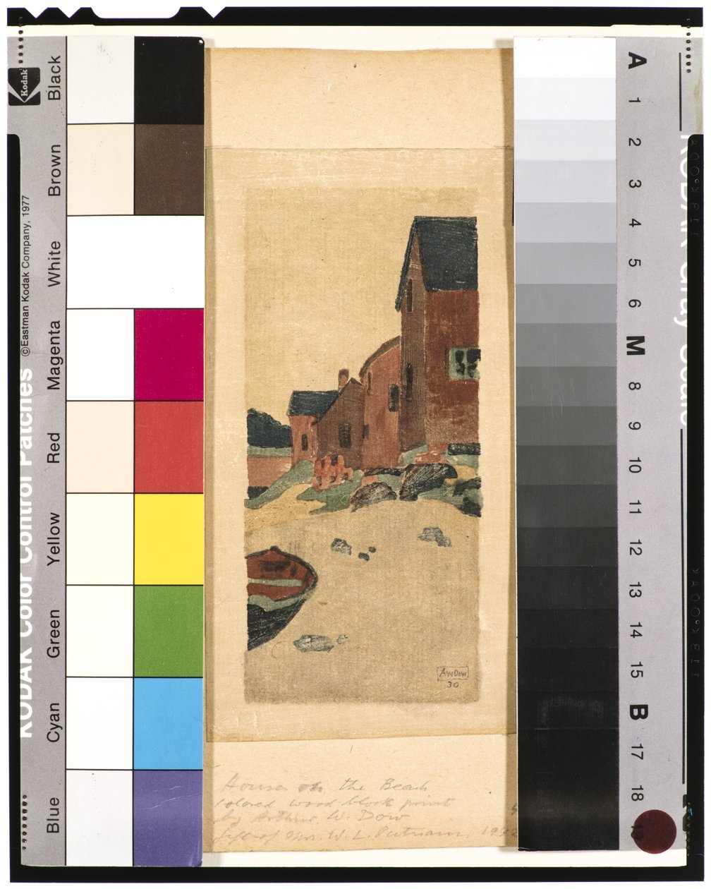 يوم رمادي (منازل على شاطئ) ، c.1895 بواسطة آرثر ويسلي داو