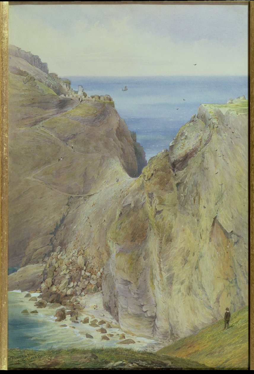 Tintagel ، 1887 (مرحاض مع غواش على ورق) بواسطة آرثر أكلاند هانت